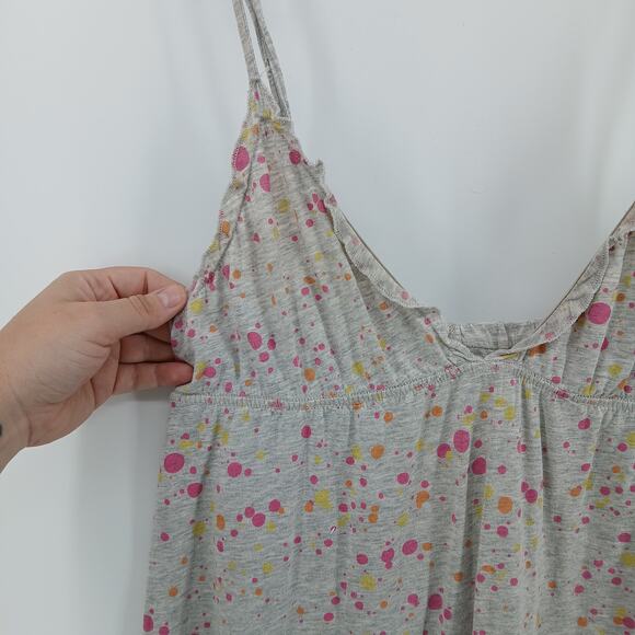 Y2K PINK by VS Babydoll Speckled Micro Mini Dress LG Lounge Nightgown Playful - Picture 2 of 10